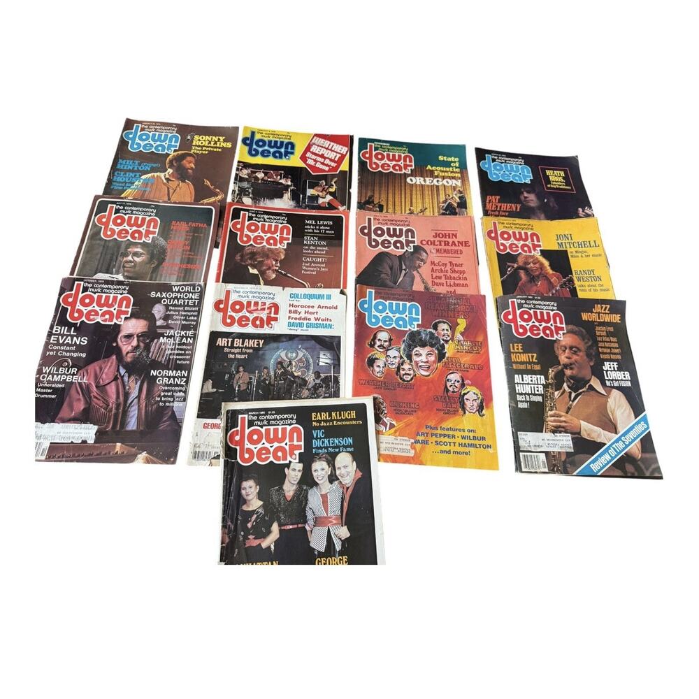 DownBeat Magazine Lot 13 Jazz Fusion Music 1970s 1980 Sonny Rollins READ